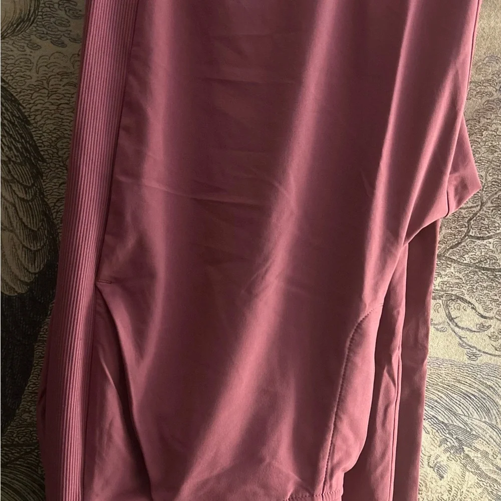 New Athleta Brooklyn Ankle Pants SZ 8 TALL Dull Mauve Color - Picture 7 of 7